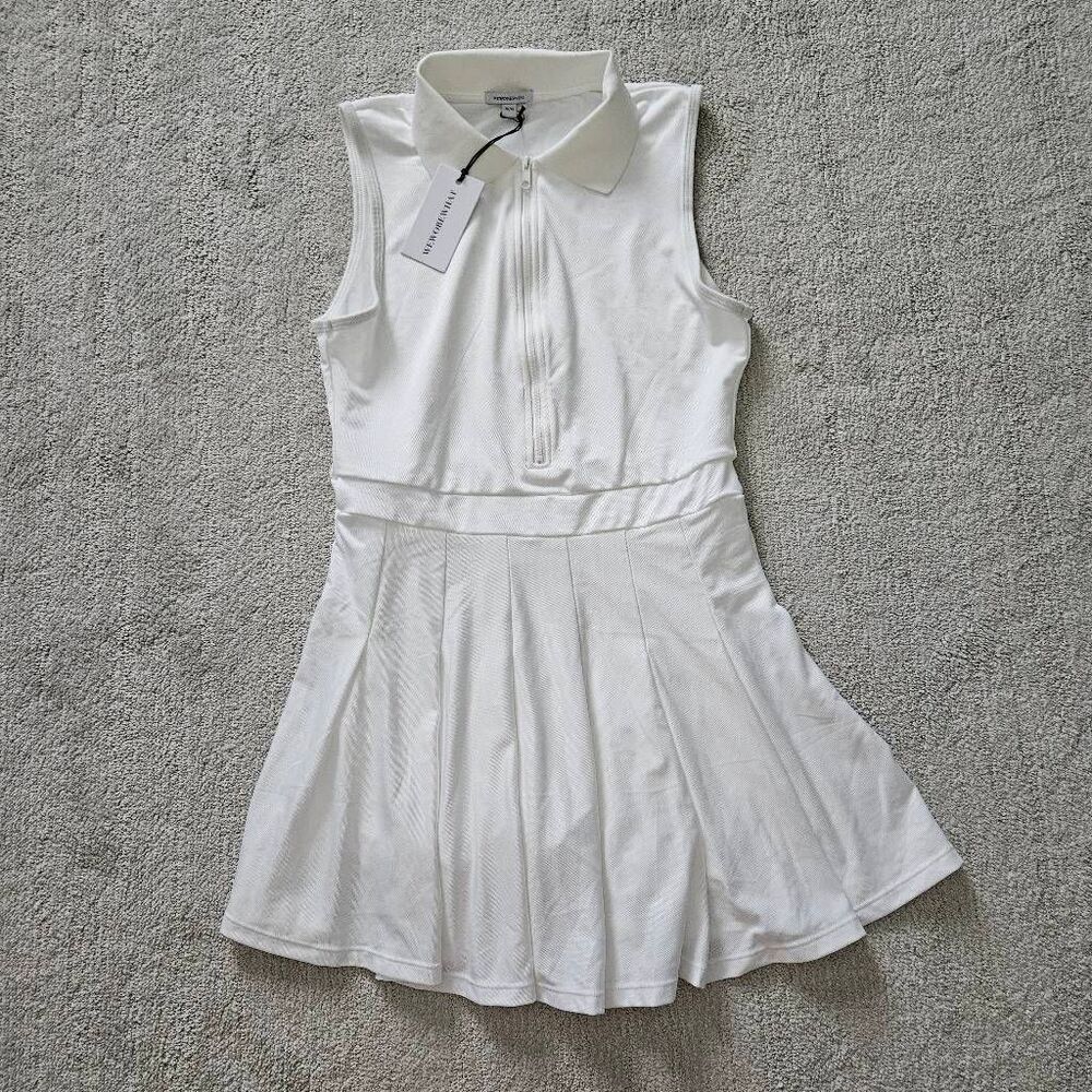 WeWoreWhat Tennis Dress in Optic White  Size Medium